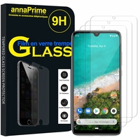 Xiaomi Mi A3 6.01" 1906F9S [Les Dimensions EXACTES du telephone: 153.5 x 71.9 x 8.5 mm]: Lot / Pack de 3 Films de protection d'écran Verre Trempé