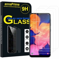 Samsung Galaxy A10E 5.83" SM-A102U (non compatible Galaxy A10 6.2"): Lot / Pack de 3 Films de protection d'écran Verre Trempé