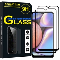 Samsung Galaxy A10S 6.2" SM-A107F SM-A107M A107F/DS A107M/DS (non compatible Galaxy A10E 5.83"): Lot / Pack de 2 Films de protection d'écran Verre Trempé
