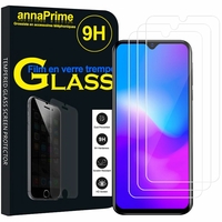 Blackview A60/ A60 PRO 6.09" [Les Dimensions EXACTES du telephone: 156.8 x 74 x 9.8 mm]: Lot / Pack de 3 Films de protection d'écran Verre Trempé