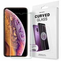 Apple iPhone XS (2018) 5.8" (non compatible iPhone XS Max 6.5"): 1 Film de Protection d'écran en Verre trempé Nano incurve?e 3D avec Liquide et Lampe UV