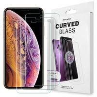 Apple iPhone XS (2018) 5.8" (non compatible iPhone XS Max 6.5"): Lot/ Pack 3 Films de Protection d'écran en Verre trempé Nano incurve?e 3D avec Liquide et Lampe UV