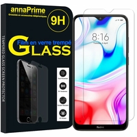 Xiaomi Redmi 8 6.22" M1908C3IC MZB8255IN [Les Dimensions EXACTES du telephone: 156.5 x 75.4 x 9.4 mm]: 1 Film de protection d'écran Verre Trempé