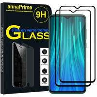 Xiaomi Redmi Note 8 Pro 6.53" 2015105, M1906G7I (non compatible Xiaomi Redmi Note 8 6.3"): Lot / Pack de 2 Films de protection d'écran Verre Trempé