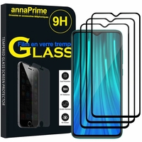 Xiaomi Redmi Note 8 Pro 6.53" 2015105, M1906G7I (non compatible Xiaomi Redmi Note 8 6.3"): Lot / Pack de 3 Films de protection d'écran Verre Trempé