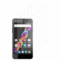 Archos 50 Titanium 4G LTE (non compatible Archos 50 Titanium 3G): Lot / Pack de 5x Films de protection d'écran clear transparent