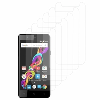 Archos 50 Titanium 4G LTE (non compatible Archos 50 Titanium 3G): Lot / Pack de 6x Films de protection d'écran clear transparent