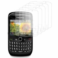 Blackberry Curve 8520/ Curve 3G 9300: Lot / Pack de 5x Films de protection d'écran clear transparent