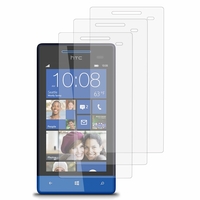 HTC Windows Phone 8S: Lot / Pack de 3x Films de protection d'écran clear transparent