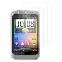 HTC Wildfire S G13/ PG76110: Lot / Pack de 3x Films de protection d'écran clear transparent