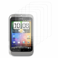 HTC Wildfire S G13/ PG76110: Lot / Pack de 5x Films de protection d'écran clear transparent