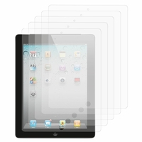 Apple iPad 2/ 3 (nouvel iPad) /4 Retina: Lot / Pack de 5x Films de protection d'écran clear transparent