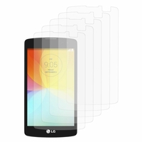 LG L Fino/ LG D290N/ LG D295: Lot / Pack de 5x Films de protection d'écran clear transparent