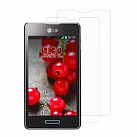 LG Optimus L5 II E460 (non compatible LG L5 II E455 Dual Sim): Lot / Pack de 2x Films de protection d'écran clear transparent
