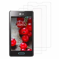 LG Optimus L5 II E460 (non compatible LG L5 II E455 Dual Sim): Lot / Pack de 3x Films de protection d'écran clear transparent