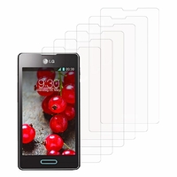 LG Optimus L5 II E460 (non compatible LG L5 II E455 Dual Sim): Lot / Pack de 6x Films de protection d'écran clear transparent