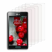 LG Optimus L7 II P710/ L7X P714: Lot / Pack de 5x Films de protection d'écran clear transparent