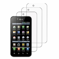 LG Optimus Black P970/ SCHWARZ: Lot / Pack de 3x Films de protection d'écran clear transparent