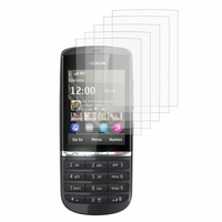 Nokia Asha 300: Lot / Pack de 5x Films de protection d'écran clear transparent