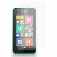 Nokia Lumia 530/ 530 Dual Sim/ RM-1017/ RM-1019: Lot / Pack de 3x Films de protection d'écran clear transparent