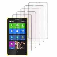 Nokia X/ X+/ A110/ Dual SIM RM-980/ RM-1053: Lot / Pack de 5x Films de protection d'écran clear transparent
