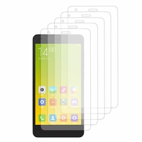 Xiaomi Redmi 2/ Redmi 2A/ Hongmi 2/ Redmi 2 Prime: Lot / Pack de 5x Films de protection d'écran clear transparent