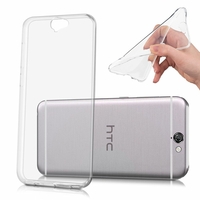 HTC One A9: Coque Silicone gel UltraSlim et Ajustement parfait - TRANSPARENT