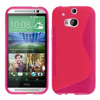 HTC One (M8)/ One M8s/ Dual Sim/ (M8) Eye/ M8 For Windows/ HTC Butterfly 2: Coque silicone Gel motif S au dos - ROSE