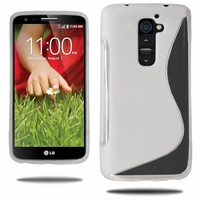 LG G2 Mini LTE Dual Sim D618 D620 D620R D620K: Coque silicone Gel motif S au dos - TRANSPARENT
