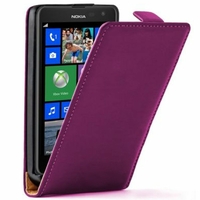 Nokia Lumia 625: Etui Rabattable Verticale en cuir PU - VIOLET
