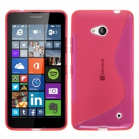 Microsoft Nokia Lumia 640 LTE/ 640 LTE Dual SIM/ 640 Dual SIM: Coque silicone Gel motif S au dos - ROSE