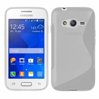 Samsung Galaxy Trend 2 Lite SM-G318H: Coque silicone Gel motif S au dos - TRANSPARENT
