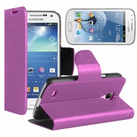 Samsung Galaxy Trend S7560/ Galaxy S Duos S7562/ Ace II X S7560M: Etui portefeuille Support Video cuir PU - VIOLET