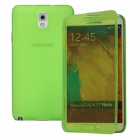 Samsung Galaxy Note 3 Neo / Lite Duos 3G LTE SM-N750 SM-N7505 SM-N7502: Coque Silicone gel Livre rabat - VERT