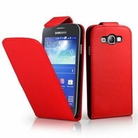 Samsung Galaxy S3 mini i8190/ i8200 VE: Etui Simili Cuir - ROUGE