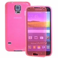 Samsung Galaxy S5 V G900F G900IKSMATW LTE G901F/ Duos / S5 Plus/ S5 Neo SM-G903F/ S5 LTE-A G906S: Coque Silicone gel Livre rabat - ROSE