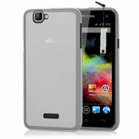 Wiko Rainbow 4G: Coque silicone Gel + mini Stylet - TRANSPARENT