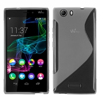 Wiko Ridge 4G: Coque silicone Gel motif S au dos - TRANSPARENT