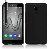 Wiko Robby/ Wiko S-Kool: Coque silicone Gel + Stylet - NOIR