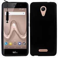 Wiko Tommy 2 5.0": Coque TPU Silicone Gel Souple Ultra Fine + mini Stylet - NOIR