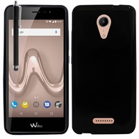 Wiko Tommy 2 5.0": Coque TPU Silicone Gel Souple Ultra Fine + Stylet - NOIR