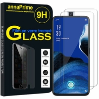 Oppo Reno2 Z/ Reno 2Z 6.53" PCKM70 PCKT00 PCKM00 CPH1945 CPH1951 (non compatible Oppo Reno 2/ Reno Z): Lot / Pack de 2 Films de protection d'écran Verre Trempé