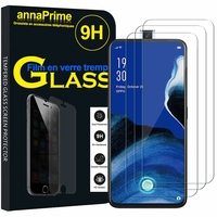 Oppo Reno2 Z/ Reno 2Z 6.53" PCKM70 PCKT00 PCKM00 CPH1945 CPH1951 (non compatible Oppo Reno 2/ Reno Z): Lot / Pack de 3 Films de protection d'écran Verre Trempé