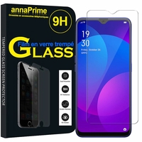 Oppo A9/ A9x 6.53" PCAM10 CPH1938 PCEM00 (non compatible Oppo A9 2020): 1 Film de protection d'écran Verre Trempé