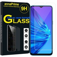 Realme 5i 6.52" RMX2030 [Les Dimensions EXACTES du telephone: 164.4 x 75 x 9.3 mm]: 1 Film de protection d'écran Verre Trempé