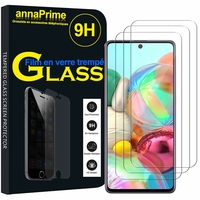 Samsung Galaxy A71 5G 6.7" SM-A716F A716F/DS A716F/DSN A7160 [Les Dimensions EXACTES du telephone: 162.5 x 75.5 x 8.1 mm]: Lot / Pack de 3 Films de protection d'écran Verre Trempé
