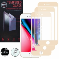 Apple iPhone SE (2020) 4.7"/ SE2/ SE (2nd generation) A2275 A2296 A2298 (non compatible iPhone SE 2016 4.0"): Lot / Pack de 3 Films de protection d'écran Verre Trempé