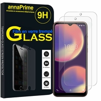 Wiko View 4 6.52" (non compatible Wiko View4 Lite) [Les Dimensions EXACTES du telephone: 165.7 x 75.8 x 8.85 mm]: Lot / Pack de 2 Films de protection d'écran Verre Trempé