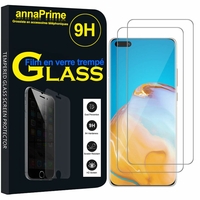 Huawei P40 Pro+/ P40 Pro Plus 5G 6.58" (non compatible Huawei P40 6.1"): Lot / Pack de 2 Films de protection d'écran Verre Trempé