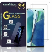 Samsung Galaxy Note20/ Note 20 5G 6.7" SM-N980F N980F/DS N981B N981B/DS N981U N981U1 N981W (non compatible Galaxy Note20 Ultra 5G 6.9"): Lot / Pack de 2 Films de protection d'écran Verre Trempé